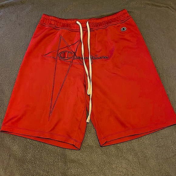Rick Owens x Champion lounge shorts - maroon